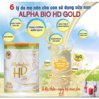Sữa Non Alpha Bio HD Gold 450g