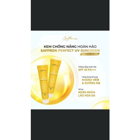 Kem chống nắng Safron nano