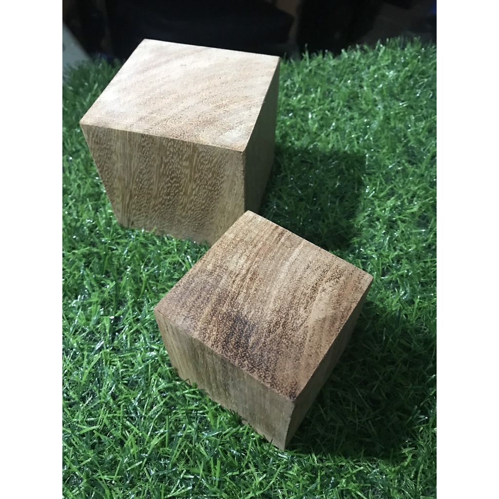 Bán sỉ 5 khối gỗ vuông Dwood gỗ thông tự nhiên đã xử lý bề mặt đẹp hàng loại 1 FreeShip