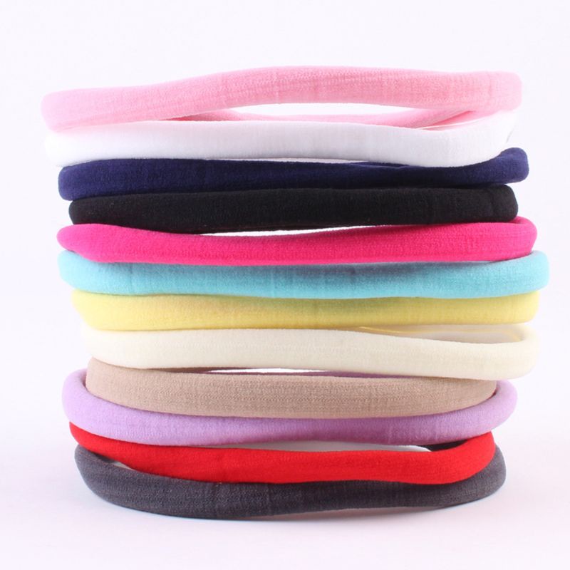 Băng Đô Ôm Chân Màu Kẹo Trơn Co Giãn Cho Bé Gái