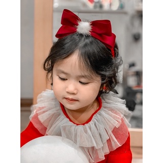 (ảnh thật mẫu đeo) bờm tóc noel cho bé