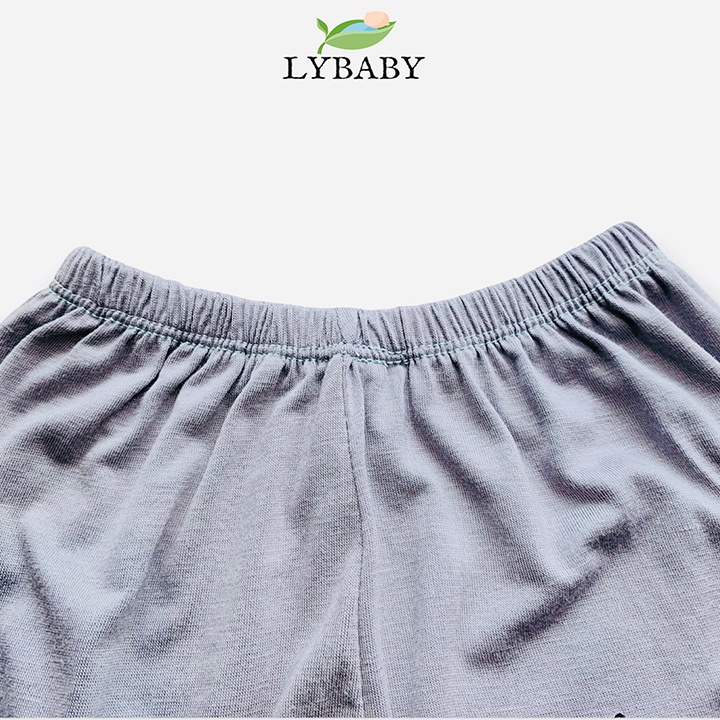 Quần Đùi Chục LYBABY Cho Bé Gái Bé Trai Quần Chục Đùi Chất Thun Lạnh QC05.2