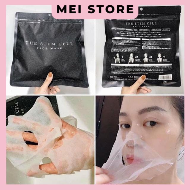 Mặt nạ tế bào gốc The Stem Cell Face Mask cao cấp Nhật Bản túi gồm 30 miếng [4 màu: tím, đỏ, đen, trắng]
