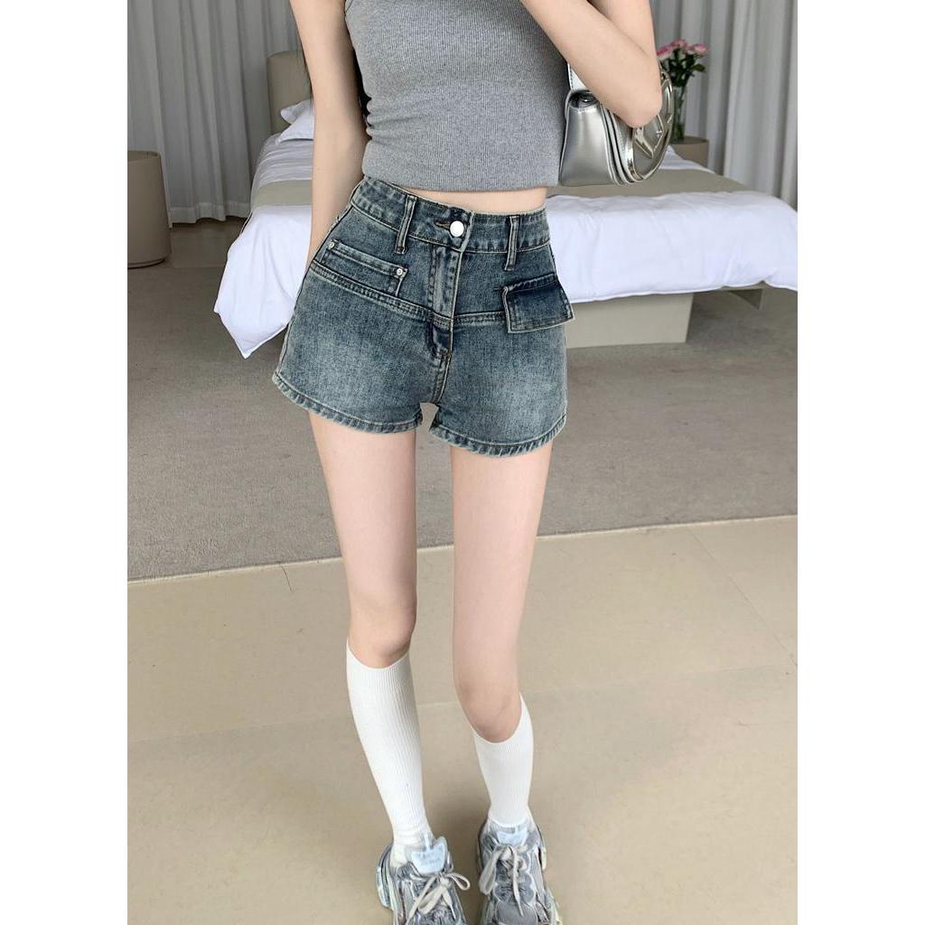 Quần Short Jeans Lưng Cao Thời Trang Mùa Hè 63955