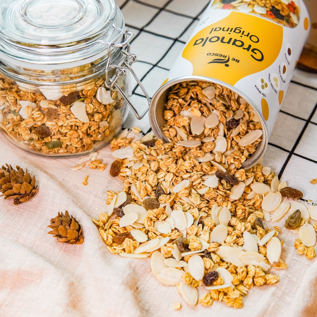 Granola ngũ cốc ăn kiêng giảm cân Befresco 300g vị truyền thống mix hạnh nhân thơm ngon