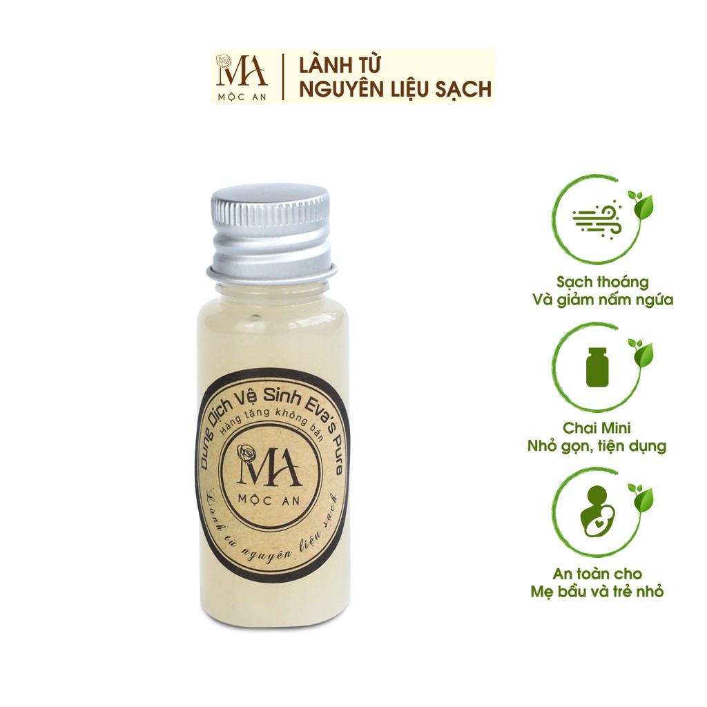 Dung Dịch Vệ Sinh Thảo Mộc Mộc An Eva's Pure Làm Sạch Dịu Nhẹ, An Toàn Cho Da 15g - Sample Mini