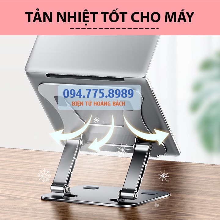 #LS515 - Giá đỡ laptop tablet bằng nhôm ErgoTek E515 - 11 - 17.3 Inch - Đế tản nhiệt nâng Lapop / Máy Tính Bảng