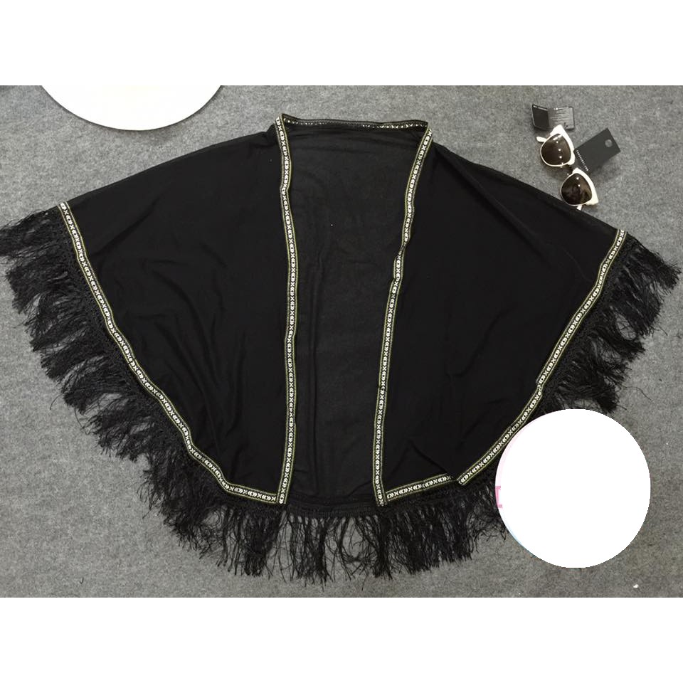 Áo choàng Bikini, Kimono đi biển dáng ngắn thổ cẩm (Ảnh khách) | BigBuy360 - bigbuy360.vn