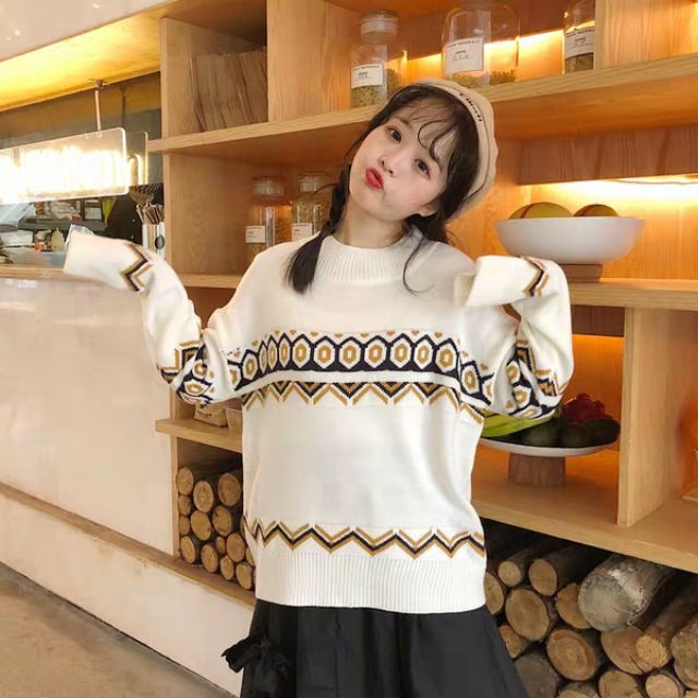 ÁO LEN HỌA TIẾT THỔ CẨM