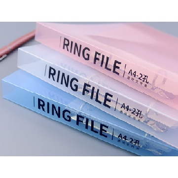 Bìa A4 bìa tài liệu bìa sổ còng nhựa cứng trong suốt 2 lỗ dùng cho văn phòng học sinh sinh viên- MyNa Mart