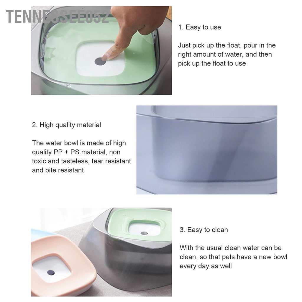 Hàng Sẵn Bát uống nước tự dâng cho chó mèo Tô nổi cho thú cưng Đa chức năng Chống tràn nước【Tennessee052】