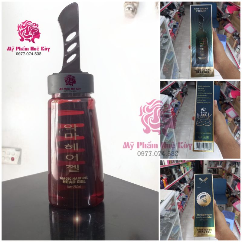 Gell Vuốt Tóc Nam Hàn Quốc Magic Hair Oil 260ml