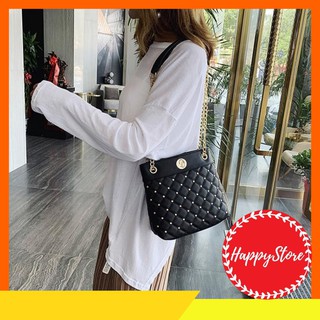 [VIDEO THẬT] Túi da đeo chéo dáng chữ nhật trần trám đinh tán sang chảnh