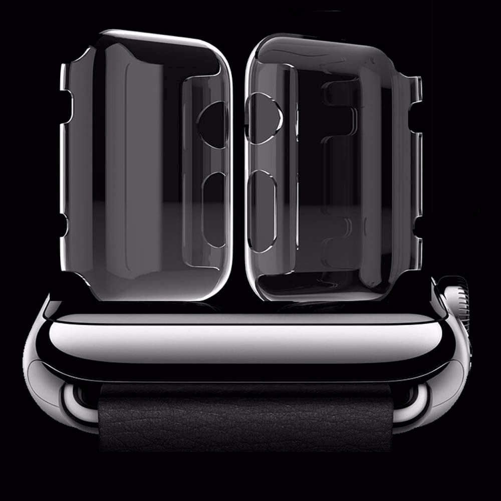 Vỏ TPU siêu mỏng 0.3mm HD bảo vệ màn hình đồng hồ cho Apple Watch 3/2/1