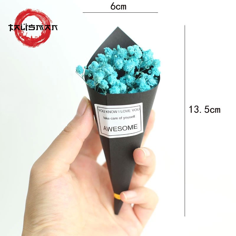 Bó hoa ốc quế baby khô mini vĩnh cửu trang trí, quà tặng decor trang trí nhà cửa