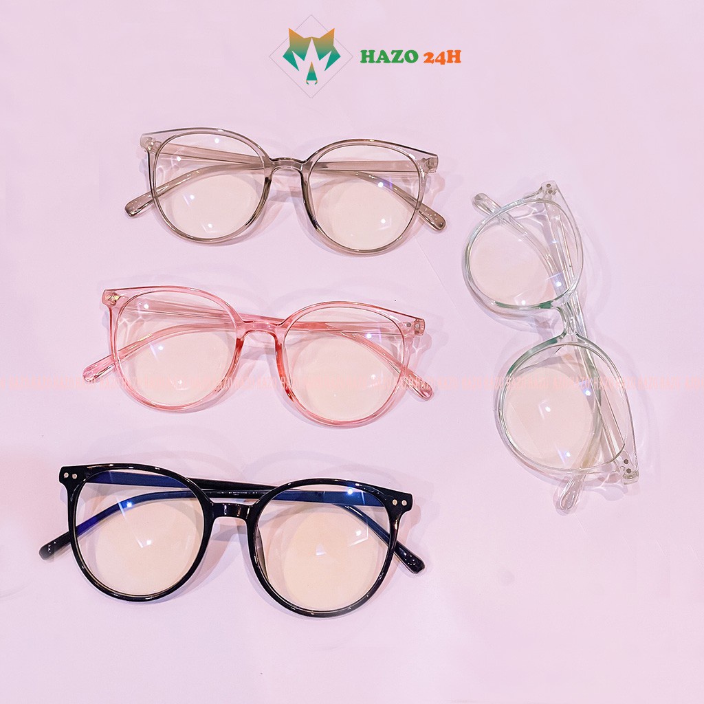 Mắt Kính Gọng Cận Form Tròn Đính 2 Chấm 433 Nhiều Màu Siêu Dễ Thương - Hazo