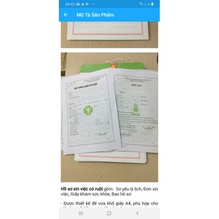 Combo 5 bộ Hồ Sơ Xin Việc