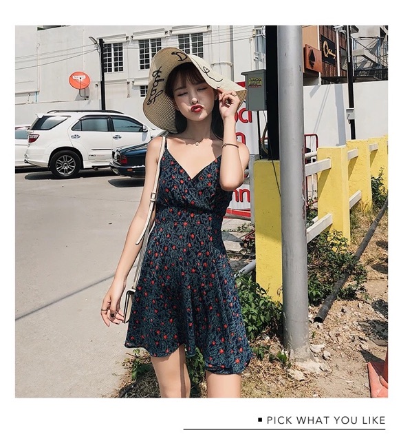 Đầm hai dây nữ