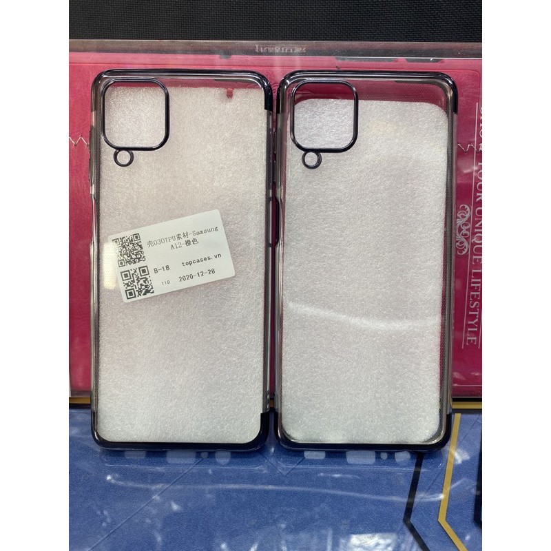 Ốp Samsung A12 dẻo si viềng
