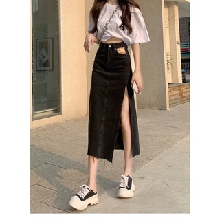 Chân váy jeans xẻ quảng châu oder