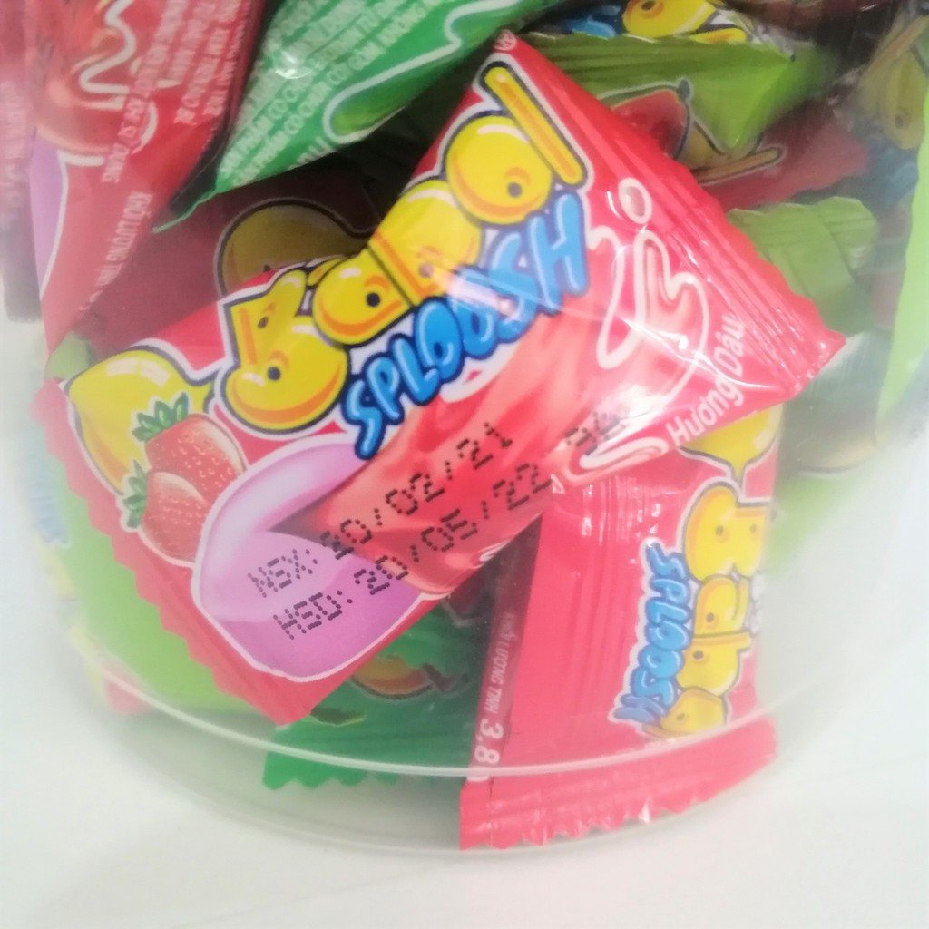 Kẹo Big Babol ly nhân dưa Sing-gum có nhân Hương Trái cây Hổn Hợp (Hủ 252g)