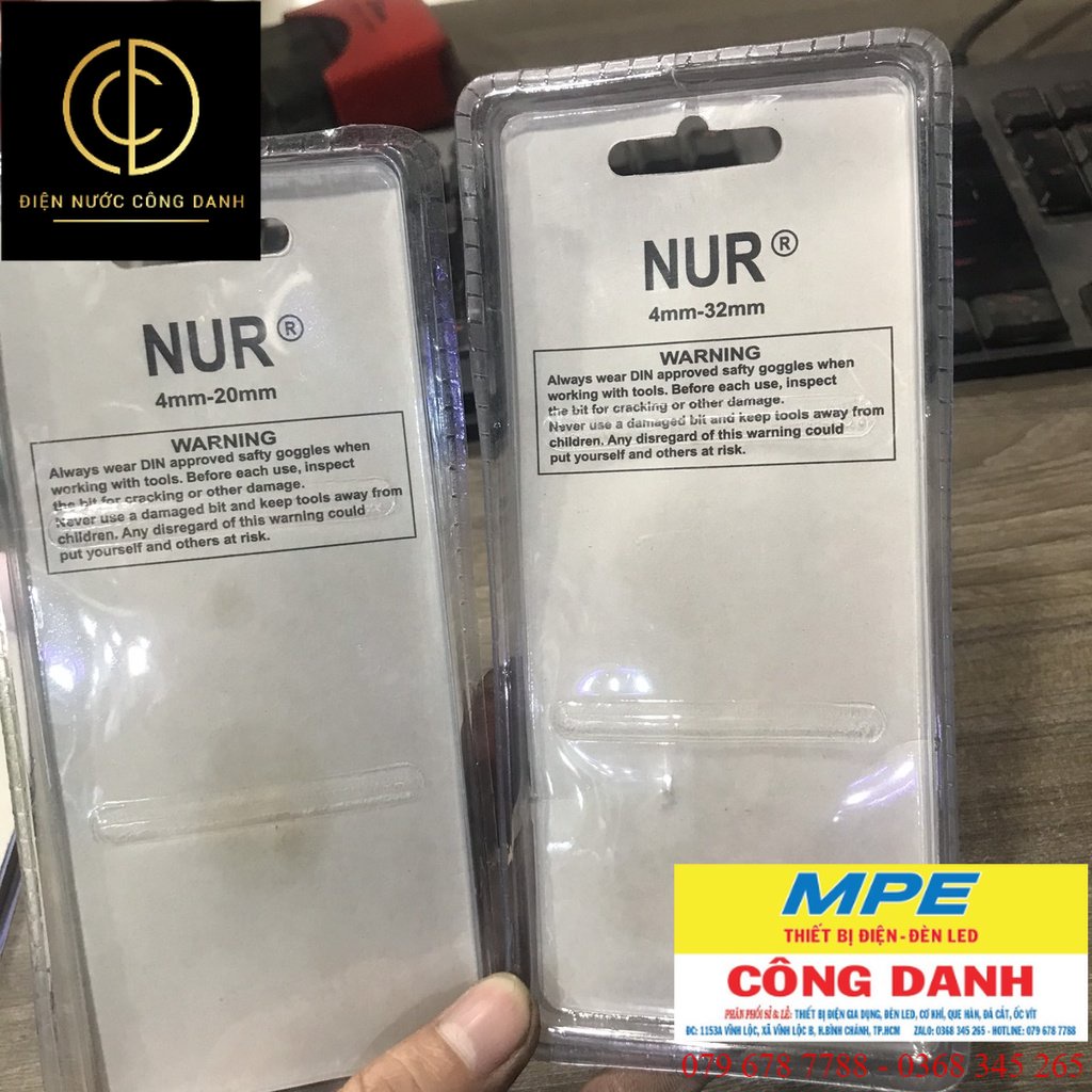 Mũi khoan tầng NUR 9 tầngchính hãng