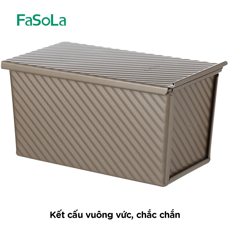 Khuôn nướng bánh mì sandwich có nắp 450g FASOLA FSLDZ-225