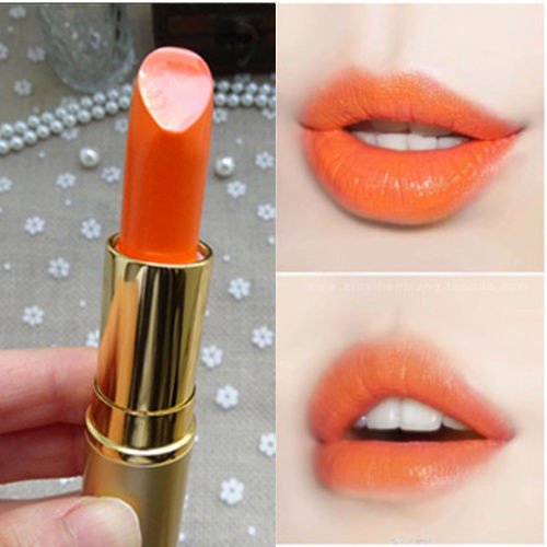 (hàng Mới Về) Son Môi Trang Điểm Màu Cam