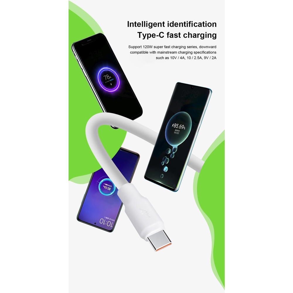 6a 120W Sạc Nhanh Cho Iphone 11 13 Pro Max 12 Sạc Nhanh Dòng Dữ Liệu Cho Android Xiaomi huawei Cổng Usb Type-C