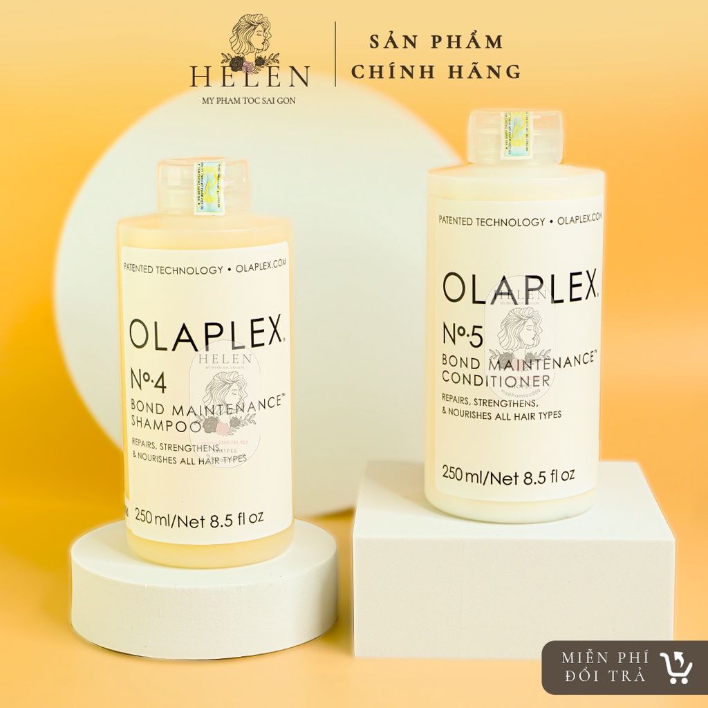 OLAPLEX Cặp Gội Xả Olaplex No4 - Olaplex No5  Chính Hãng  Chăm Sóc Tóc, Phục Hồi Tóc Chuyên Nghiệp