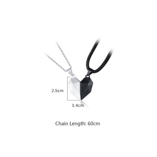 Bộ dây chuyền cặp đôi màu đen & trắng