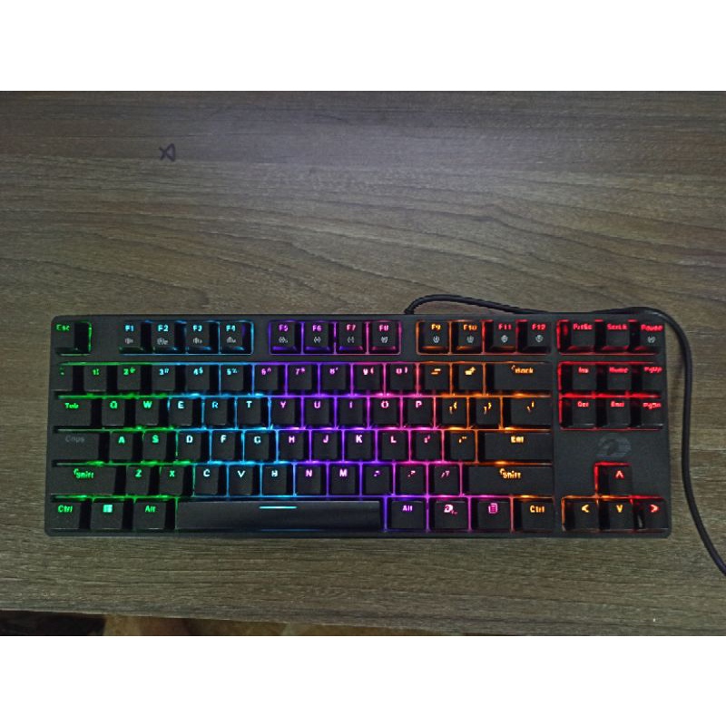 Bàn phím cơ 2nd EK87(hồng-trắng-đen)Multi led TKL 87key