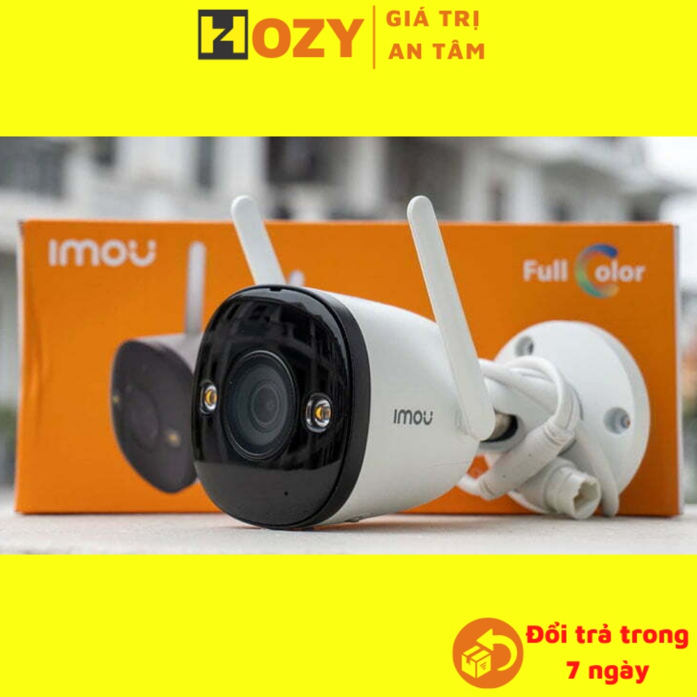 [Mã ELHAMS5 giảm 6% đơn 300K] Camera wifi IMOU ngoài trời chống nước quay đêm có màu F22FP 2.0MP full HD