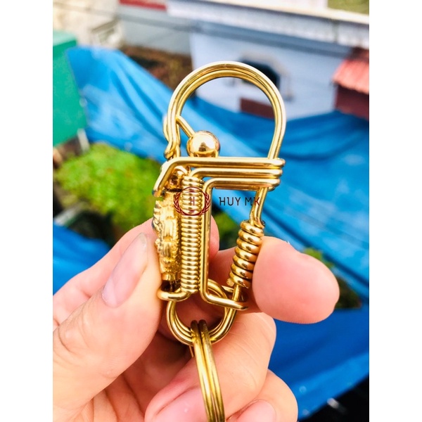 Móc khoá thủ công rồng vàng