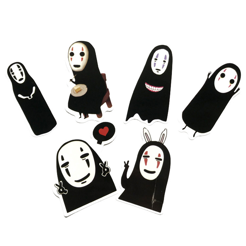 Bộ 12 Sticker Dán Tường Hình Vô Diện Độc Đáo