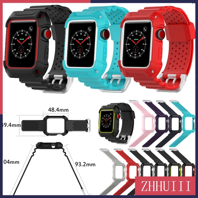 Dây Đeo Tpe+Tpe Cho Đồng Hồ Thông Minh Apple Watch Series 3 2 1 42/38mm
