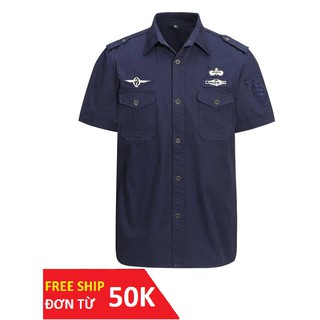 Áo lính [FREE SHIP 150K] áo sơ mi nam Jeep kiểu lính