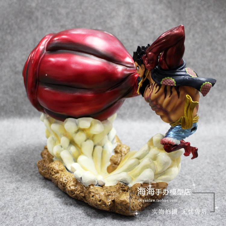 [Ảnh thật] Mô hình Luffy gear 4 tay to đang đấm - cao 20cm - one piece