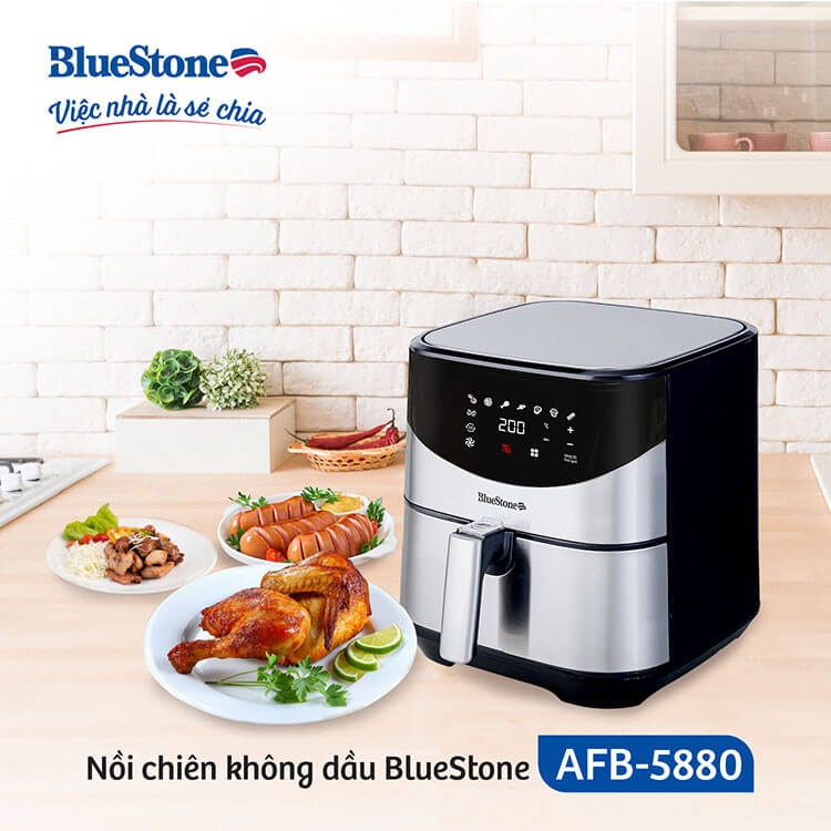 Nồi Chiên Không Dầu Điện Tử BlueStone AFB-5880 (5,5 Lít)