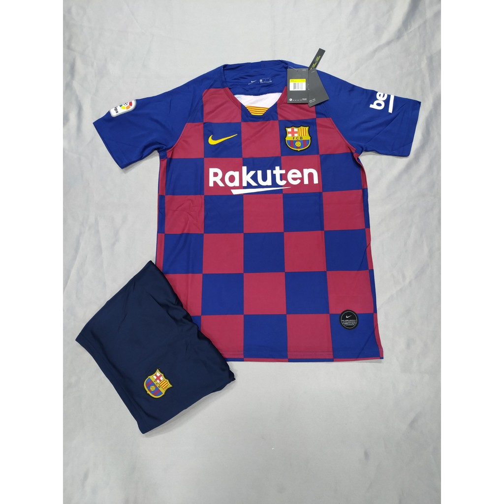 Quần áo đá bóng barca sân nhà 2019 size châu âu chất thun xịn-Xịn sò