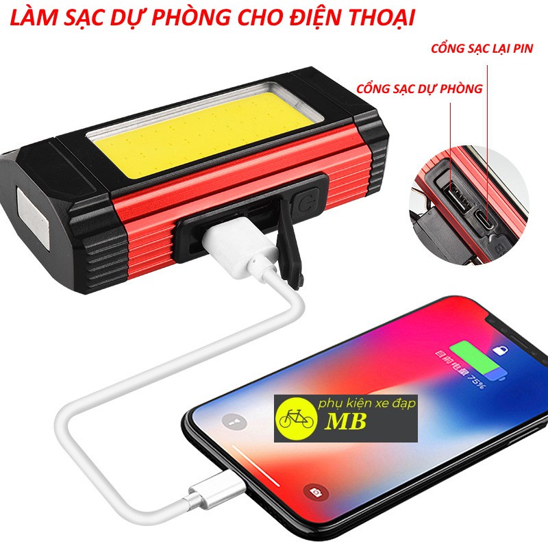 đèn pin siêu sáng mini cầm tay cao cấp 1000m sạc usb pin lâu làm sạc dự phòng,dùng cho xe đạp, phượt,dân kỹ thuật DP03