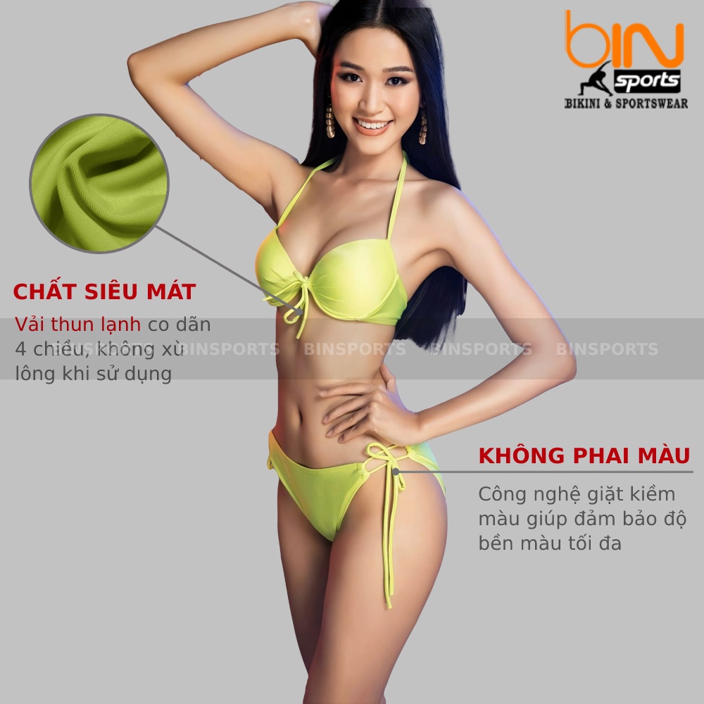 Bikini Nữ Hai Mảnh Quần Tam Giác Freesize Bin Sports BHV045