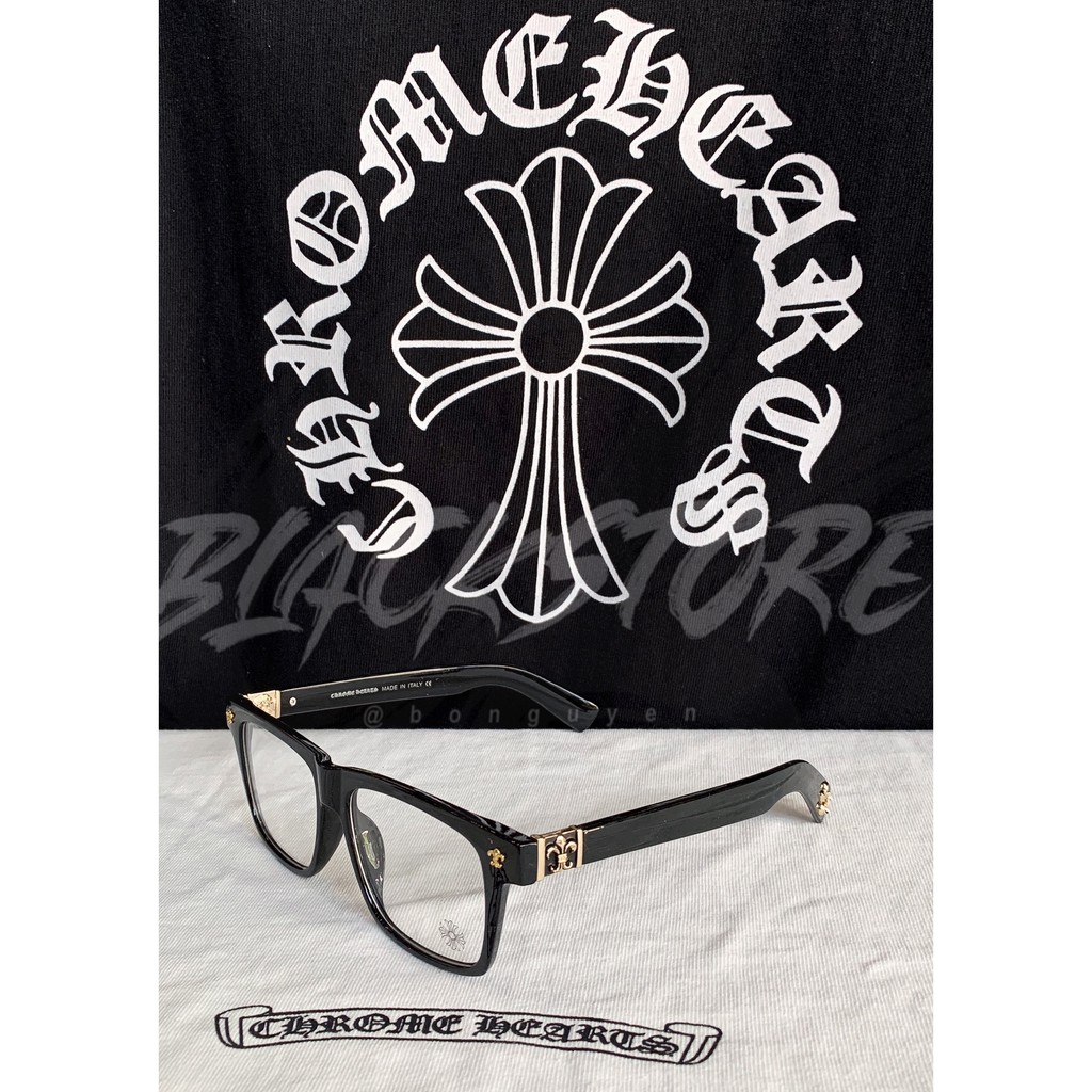 Kính CHROME HEART thời trang cao cấp season 4- Gọng đen