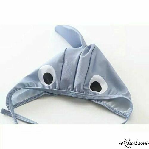 Kpa-2pcs Tập Đi Bé Gái Bé Trai Đồ Bơi Cá Mập Trang Phục Đồ Bơi Bikini Bộ Đi Biển