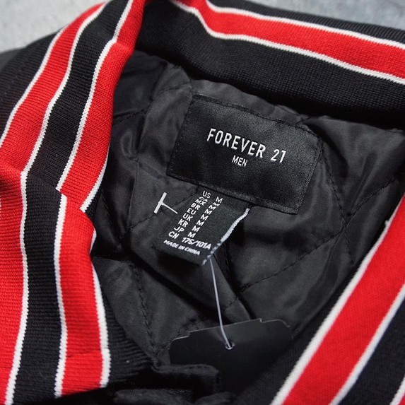 Áo khoác Bomber unisex F.21 nút gài thêu chữ Legend