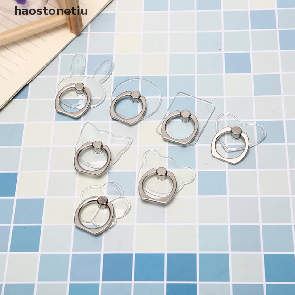 1 vòng nhẫn đỡ điện thoại trong suốt xoay được