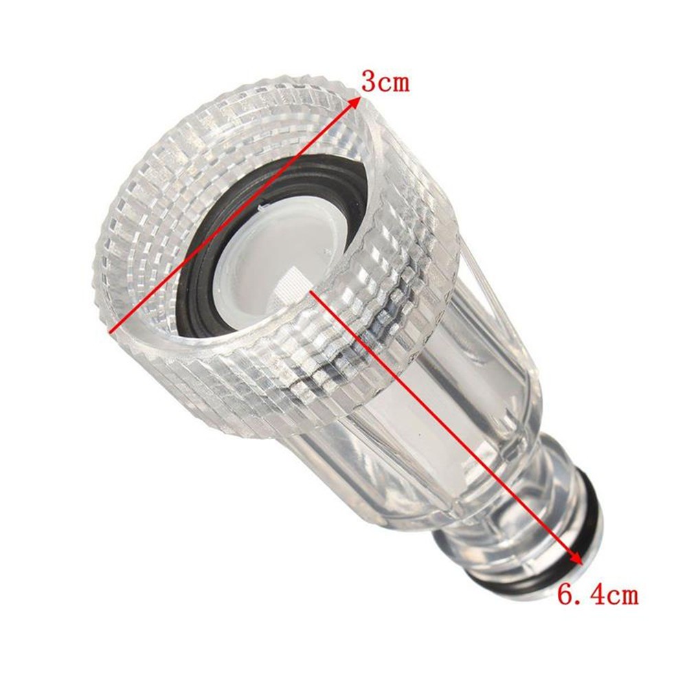 Đầu Lọc Nước Áp Suất Cao Bằng Nhựa Trong Suốt Cho Máy Rửa Xe Hơi K2-K7