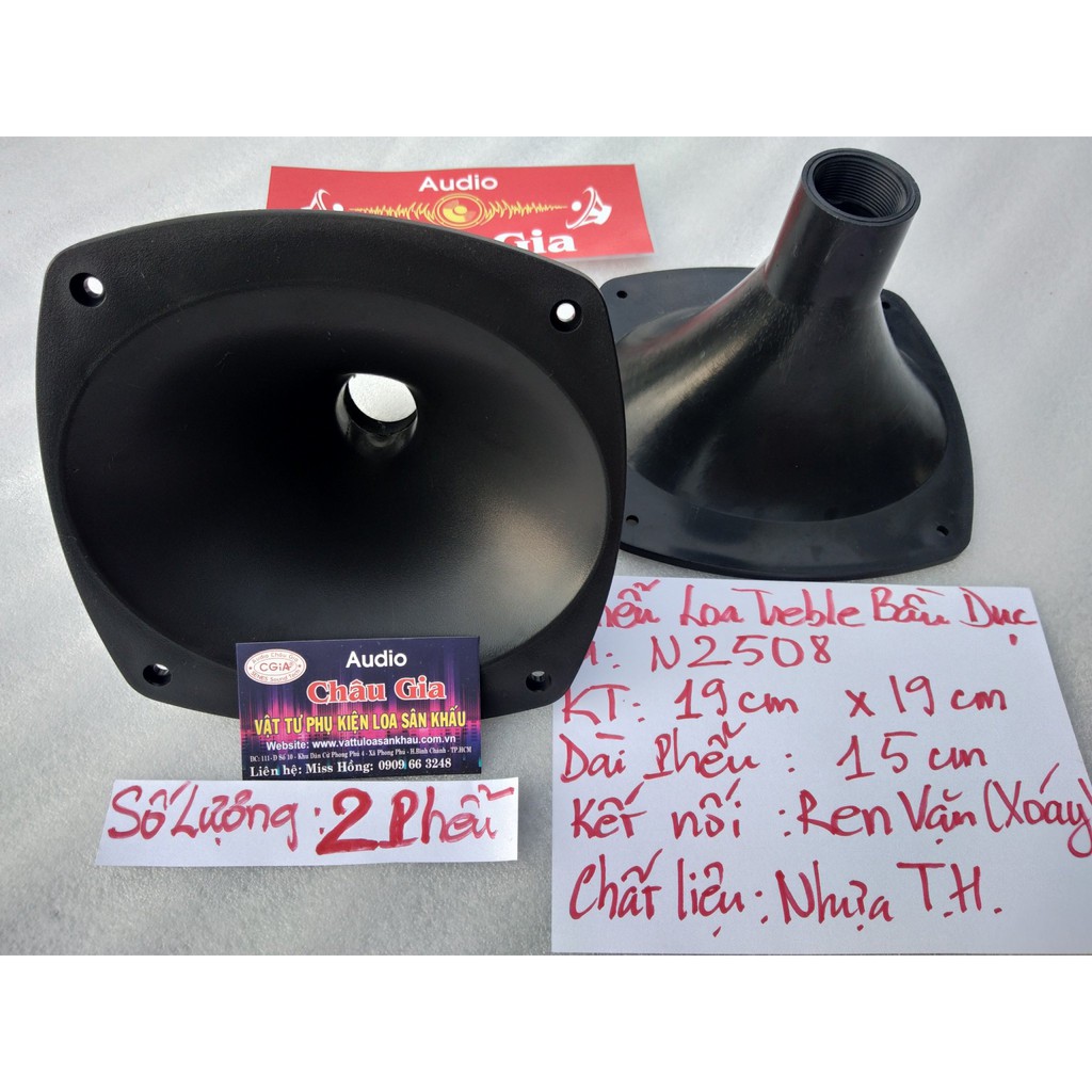 Phễu loa treble bầu dục 2 cái Audio Châu Gia
