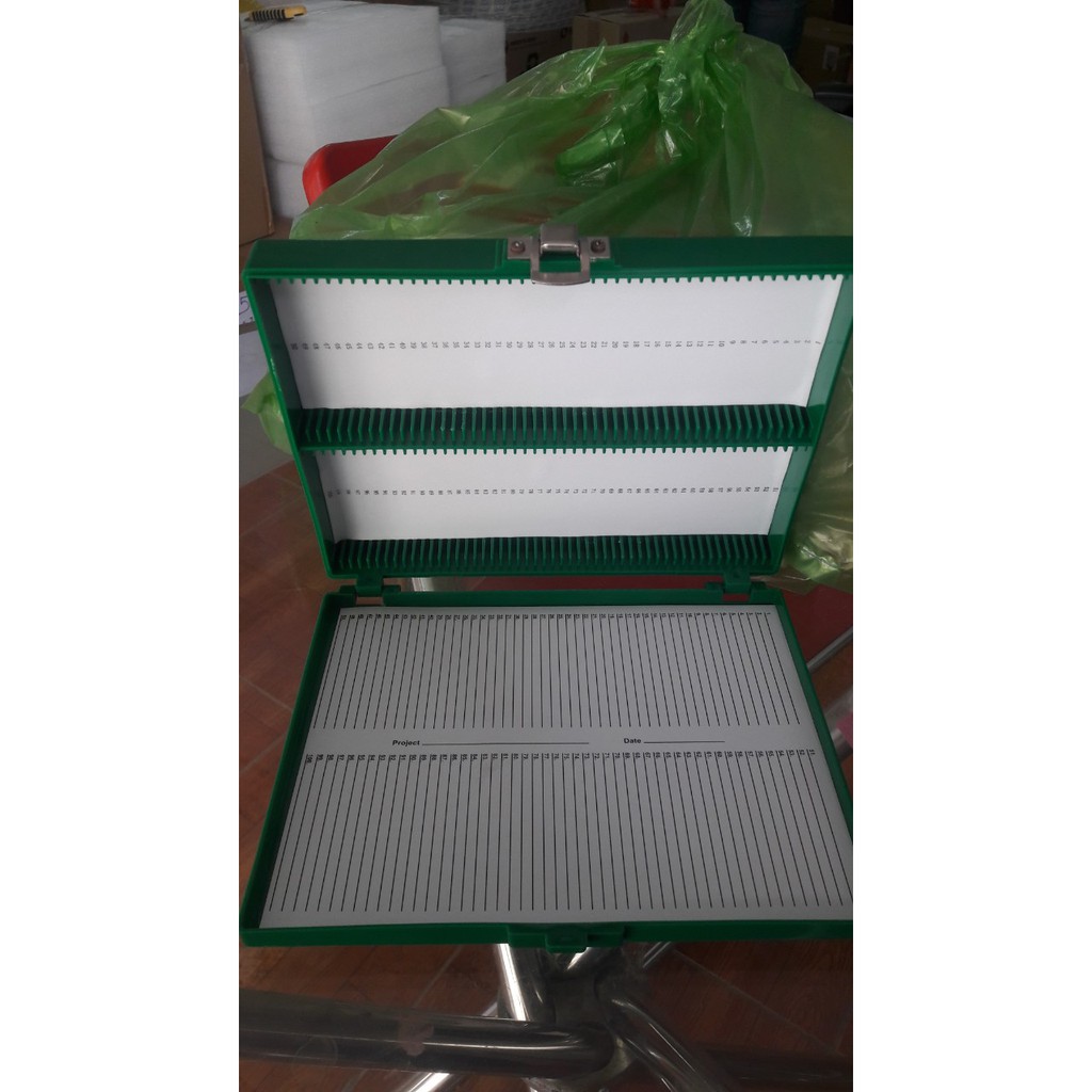 Hộp đựng lam kính 100 vị trí - Hàng chính hãng
