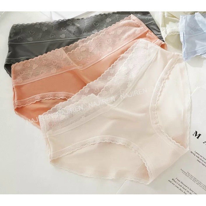 (Được chọn màu) Quần Lót su Lụa Lạnh Cạp Cao Gen bụng kháng khuẩn không lộ viền